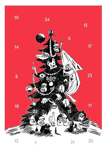 Moomin Advent calendar greeting card, Moomin Christmas