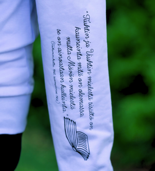 KiOma Moomin adults' hoodie, Myrsky, Novelists, Thingumy and Bob, XS-L