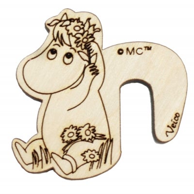 Moomin pot watcher, Snorkmaiden with flowers