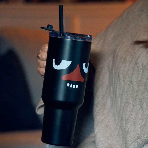 Moomin Stinky Straw Tumbler 1.2 l - Black
