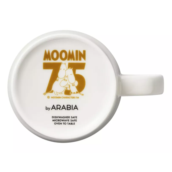 Arabia Moomin Mug Moomintroll Meadow Green, Anniversary Stamp