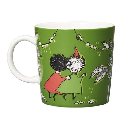 Moomin mug Thingumy and Bob and the King&rsquo;s Ruby with 75th anniversary stamp