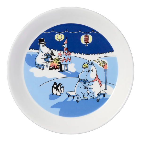 Moomin Special Edition Plates Winter Bonfire & Sailing (set 10/10)