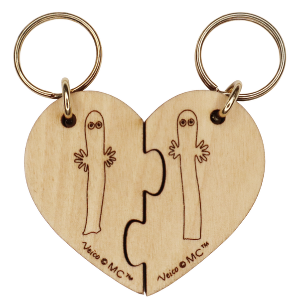 Moomin Hattifatteners Keyring, Heart Halves
