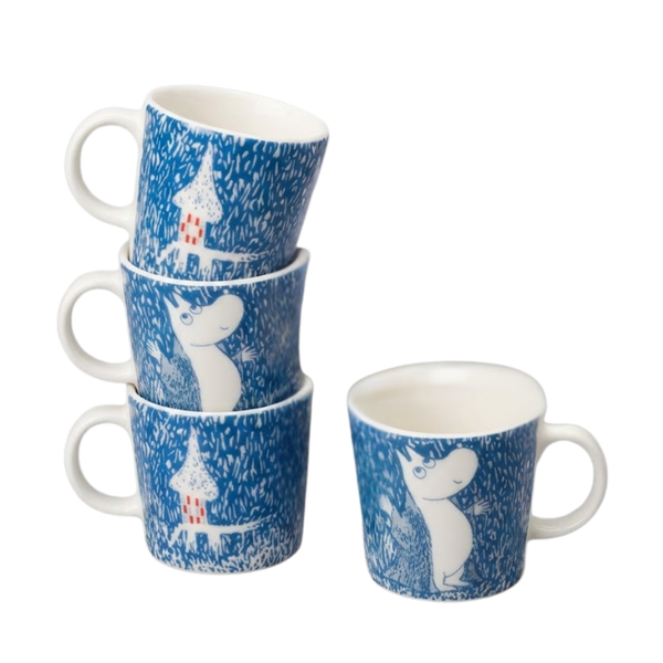 Moomin Mini Mug Set of 4, "Light Snowfall" (2018)