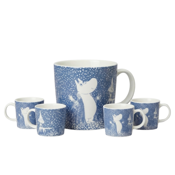 Moomin Mini Mug Set of 4, "Light Snowfall" (2018)