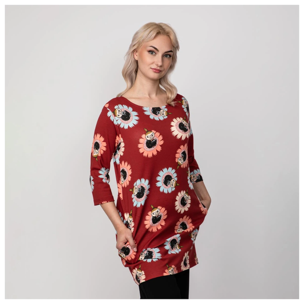 Martinex Moomin Floral Tunic, Red M
