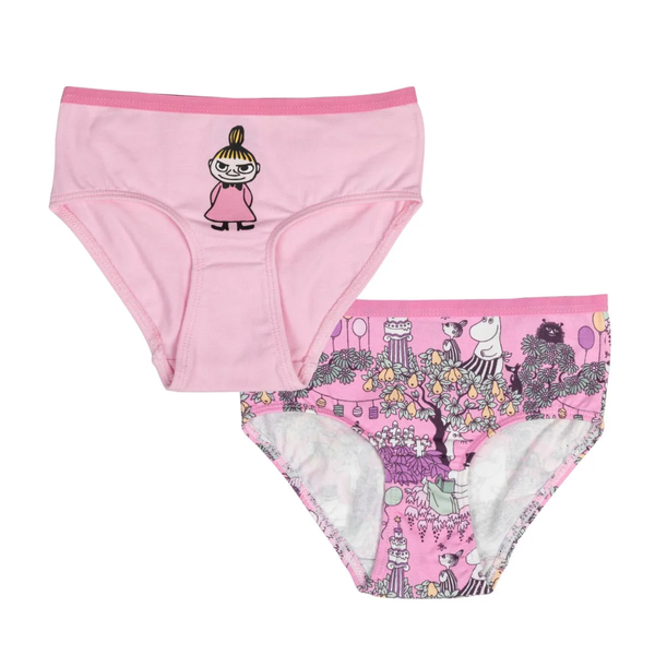 Kids' Moomin Celebration Moment Panties 2-pack, Pink