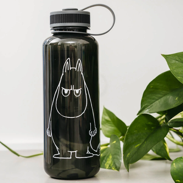 Martinex Moomin Water Bottle Grumpy Moomintroll, Black, 1 L
