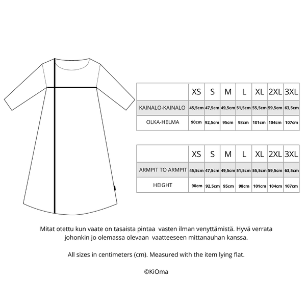 KiOma Moomin women's dress, Linna, Kings of the Hill XS-M