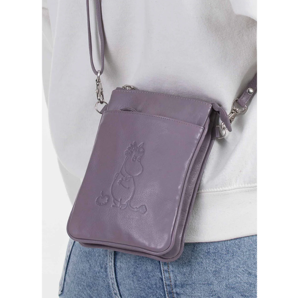 Lasessor Moomin Snorkmaiden Lavender Leather Phone Wallet