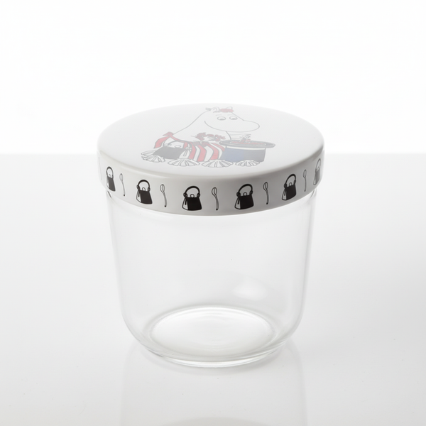 Moomin Storage Jar, Glass with Ceramic Lid (Discontinued)