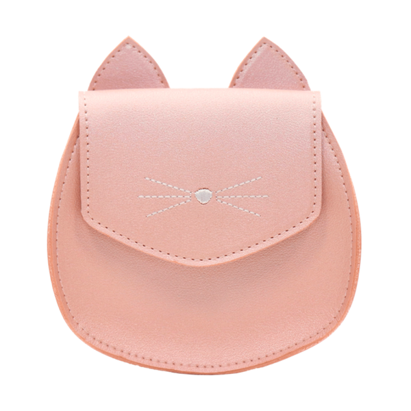 Yuko B. Leonie Cat Children's Shoulder Bag &ndash; Pale Pink Cat