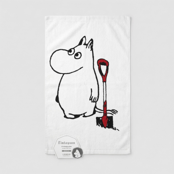 Finlayson Snow Moomin Terry Towel, White (Rare Collectible)