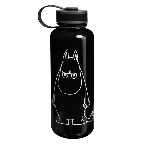 Martinex Moomin Water Bottle Grumpy Moomintroll, Black, 1 L