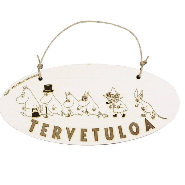 Veico Moomin Family Welcome Sign