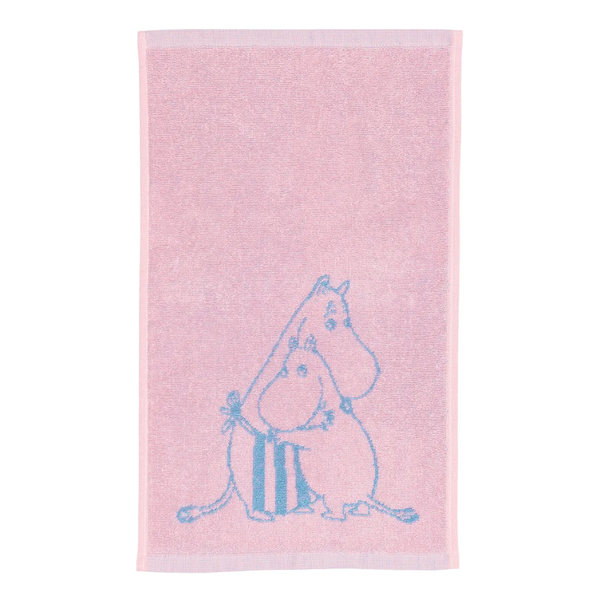 Arabia Moomin hand towel 30x50cm Family Moment, pink