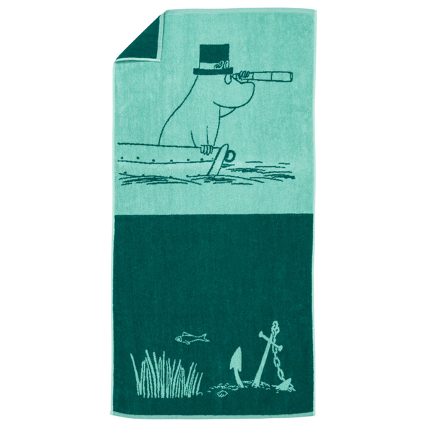 Moominpappa at Sea Bath Towel, Teal