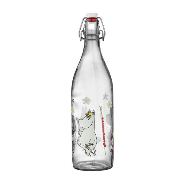 Muurla Moomin Glass Bottle Elderberries, 0.5 L