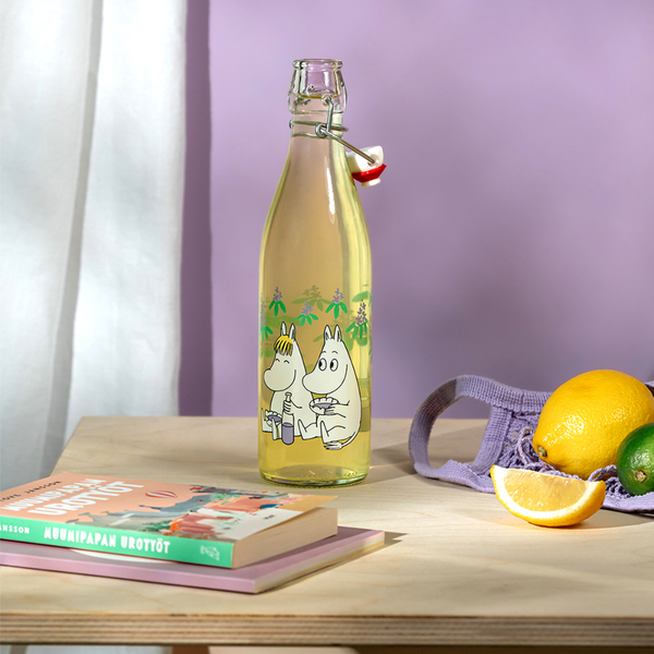 Muurla Moomin Glass Bottle Elderberries, 0.5 L