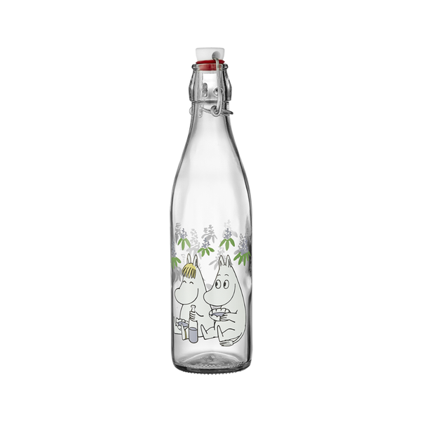 Muurla Moomin Glass Bottle Elderberries, 0.5 L