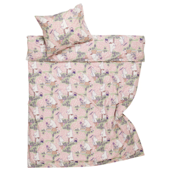 Moomin duvet cover set 150x210cm Rose Garden, Moominmamma