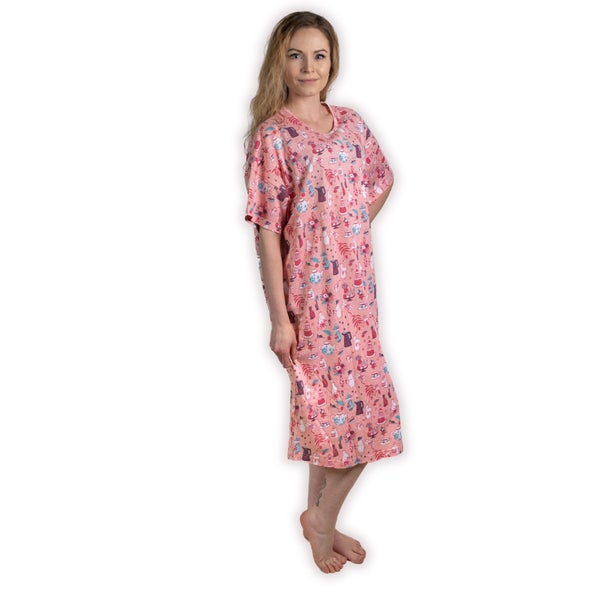 KiOma Moomin women's short nightgown Festivities, light pink