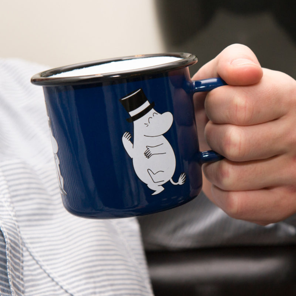 Muurla Moomin Enamel Mug – Moominpappa, 3.7 dl