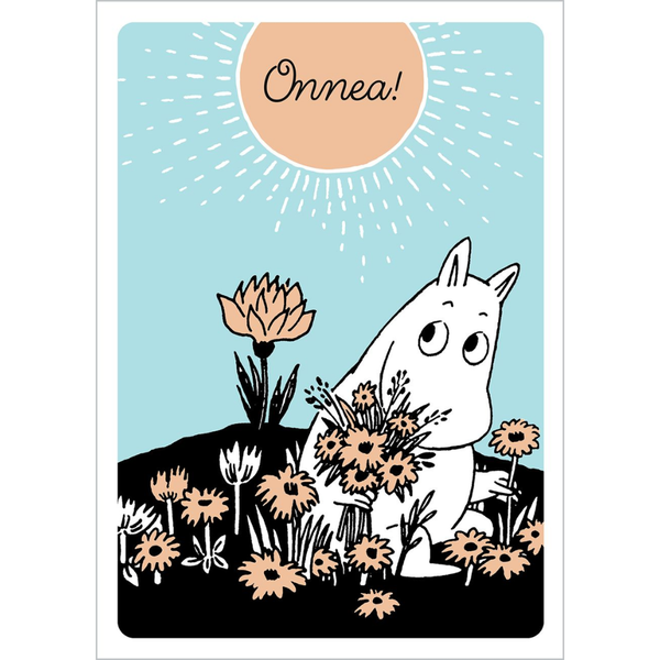 Moomin Greeting Card: Moomintroll in the Flower Meadow