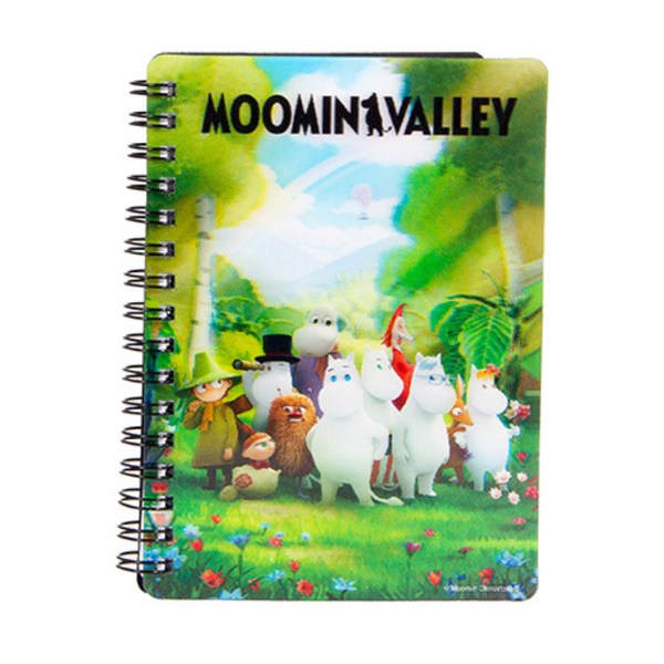 Moomins 3D Notebook A5 Moomin Family in Forest