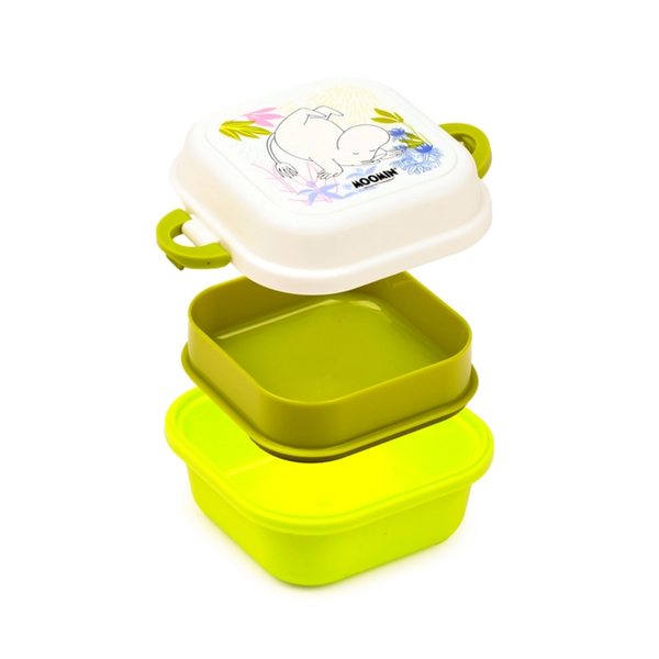 Moomin Clip Lock Stacked Bento Snack Lunch Box