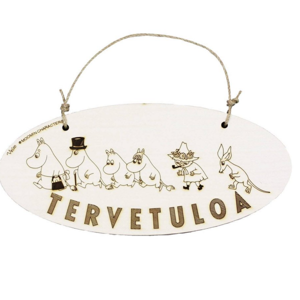 Veico Moomin Family Welcome Sign