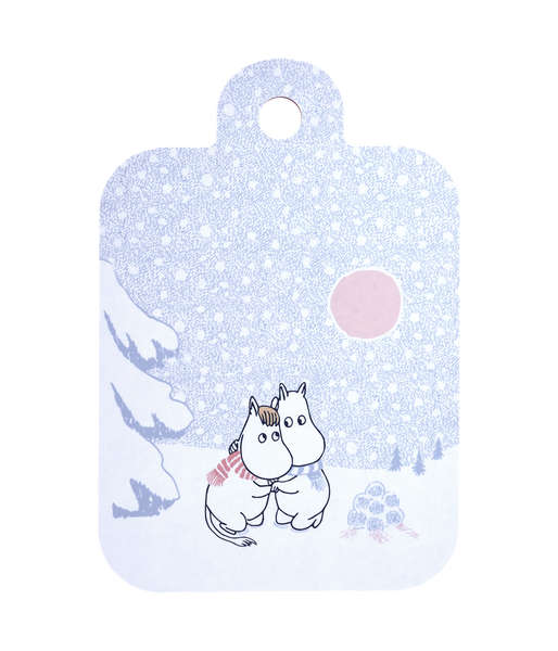 Muurla Chop & Serve Serving/chopping board Moomin Snowstorm, 21x31cm, two-sided