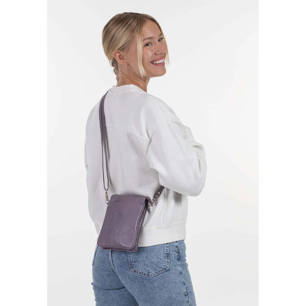 Lasessor Moomin Snorkmaiden Lavender Leather Phone Wallet