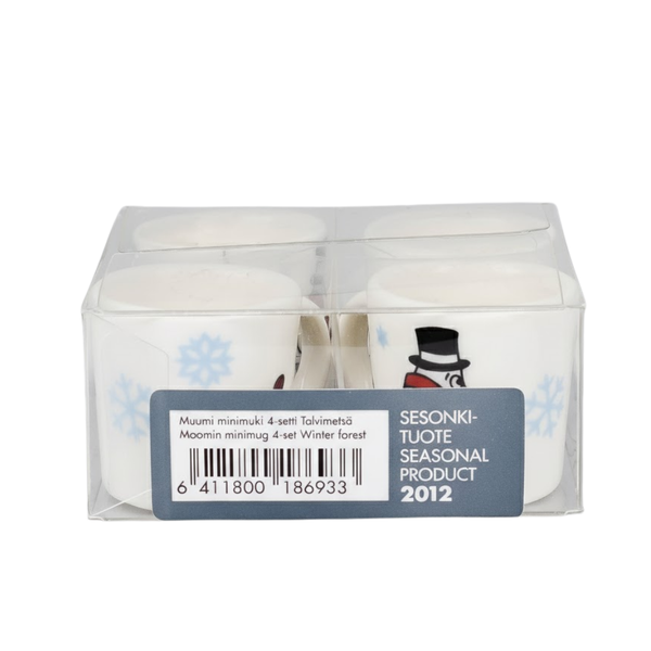Arabia Moomin Mini Mug 4-Set &rdquo;Winter Forest&rdquo; (2012)