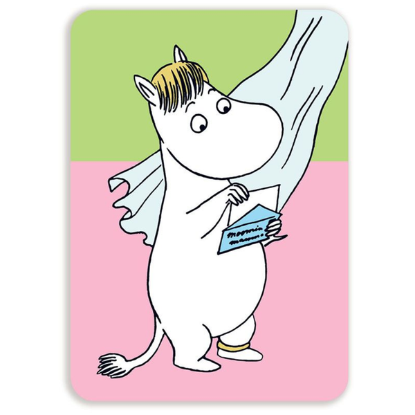 Moomin Postcard: Snorkmaiden and the Letter