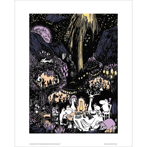 Putinki Moomin Poster 24x30 cm - August Party