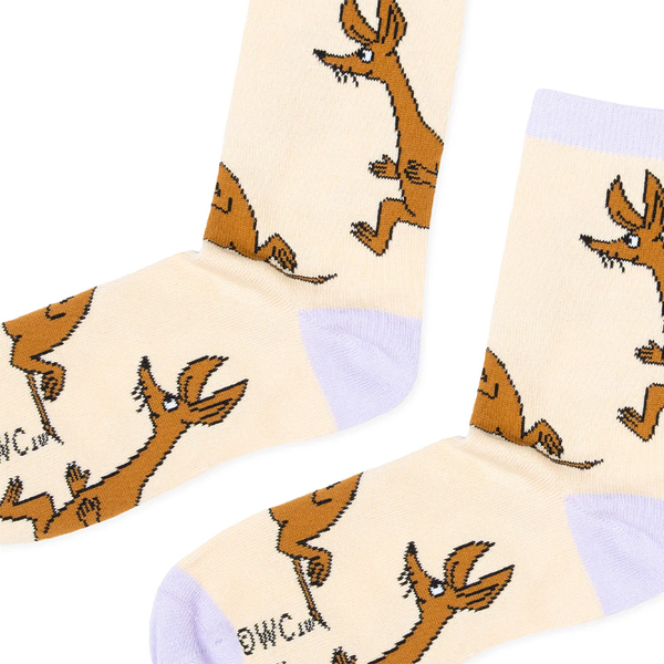 Nordicbuddies Moomin Sniff Running Women's socks, beige