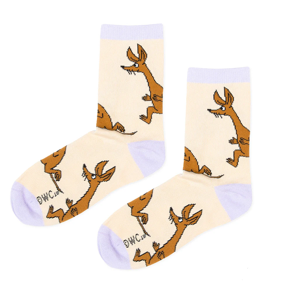 Nordicbuddies Moomin Sniff Running Women's socks, beige