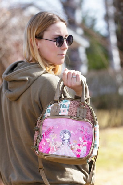 Sweet & Candy  handbag/shoulder bag/backpack Flower Meadow, pink