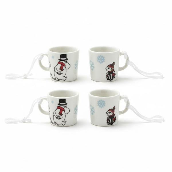 Arabia Moomin Mini Mug 4-Set &rdquo;Winter Forest&rdquo; (2012)