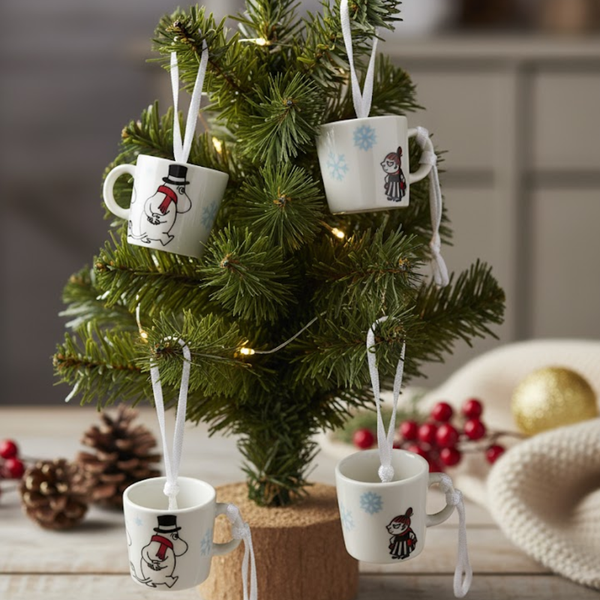 Arabia Moomin Mini Mug 4-Set &rdquo;Winter Forest&rdquo; (2012)