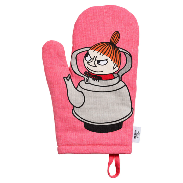 Moomin oven mitt 14x28 cm Little My, Red
