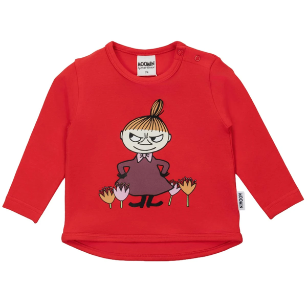 Baby Moomin Cheerful My Shirt, Red