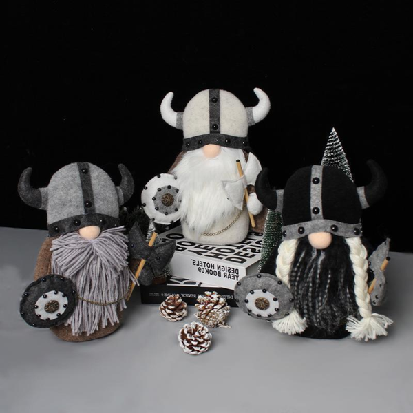 Viking Gnome 'Shadow Shieldmaiden'