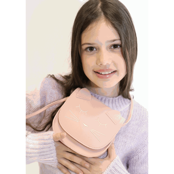 Copy of Yuko B. Mina Cat Children's Shoulder Bag &ndash; Pink Cat