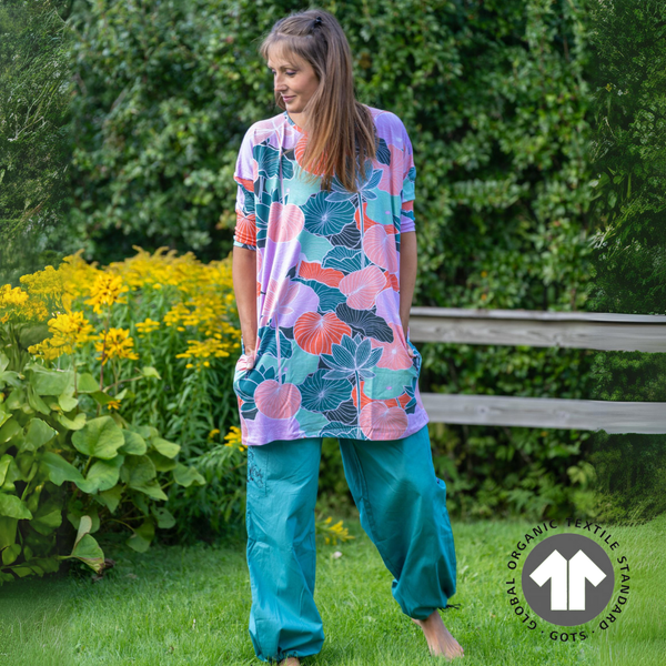 Moomin by KiOma women's pants Virna, jade - Snufkin, XS-L