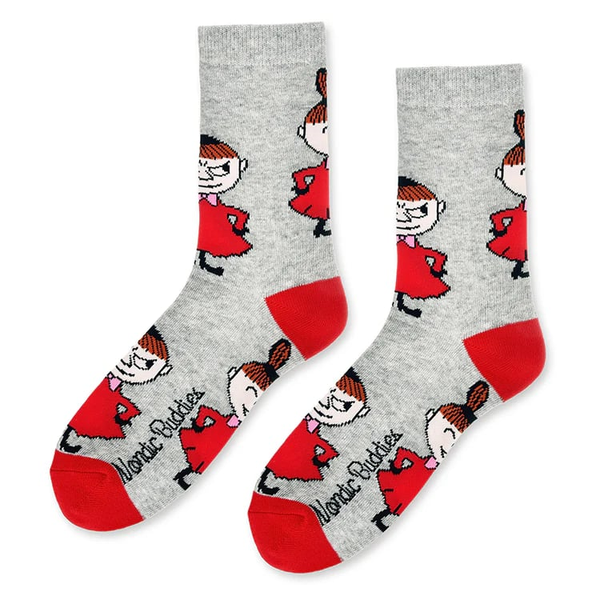 Nordicbuddies Moomin Little My Women's socks, gray