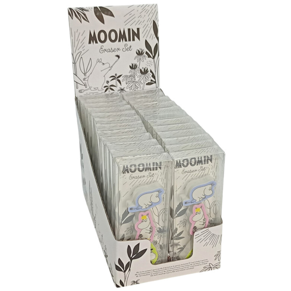 Moomin erasers pastel, 3 pcs