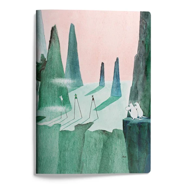 Moomin notebook, stilt walking